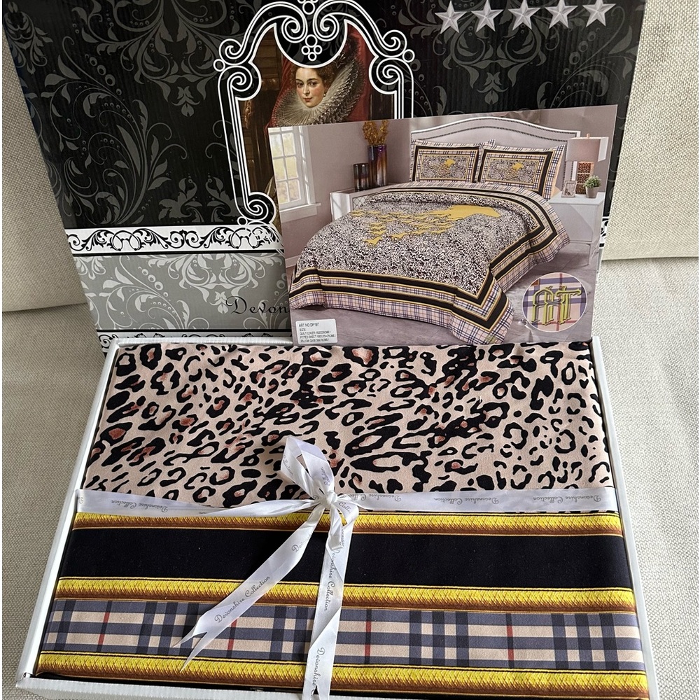 New DEVONSHIRE Collection Bedding Sets. Duvet,Fitted Sheet,2 Pillow covers. Twin